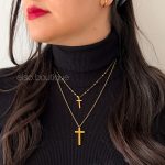 گردنبند دو رَج صلیب