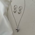 نیمست قلب سیلور طرح طلا از برند ژوپینگ