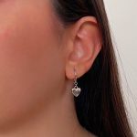 نیمست قلب نقره ای طرح طلا از برند ژوپینگ