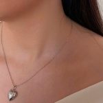 نیمست قلب سیلور طرح طلا از برند ژوپینگ