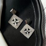گوشواره طرح جواهر گرد